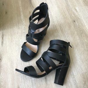 Cathy Jean Caged Heeled Sandals